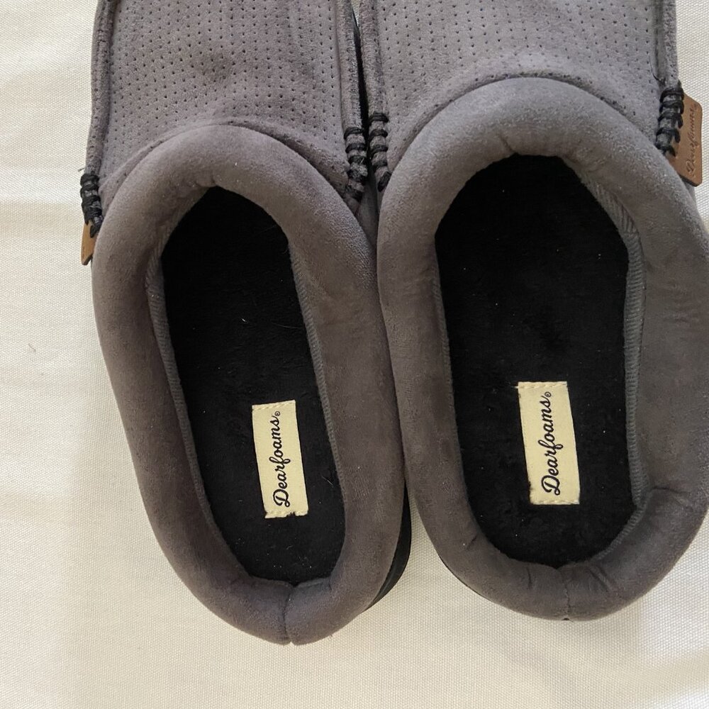 Dearfoams gray slippers - Picture 2 of 5